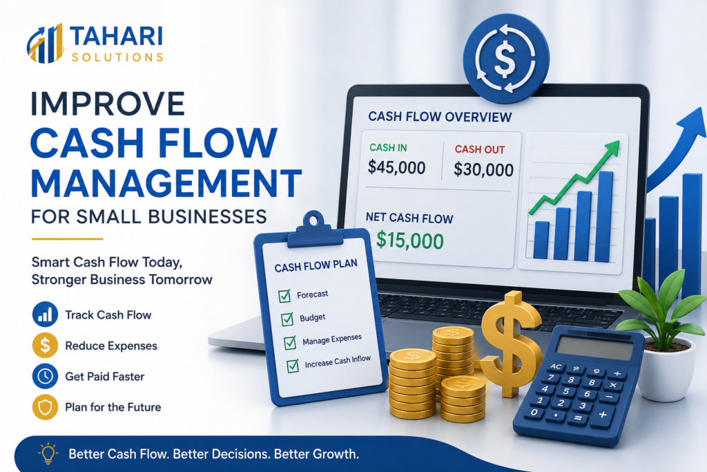 How to improve cash flow management for small businesses with forecasting, expense control, and financial planning strategies